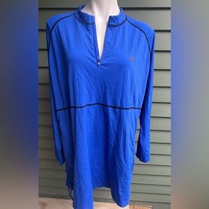 Coolibar Royal Blue 3/4 Zip Long Sleeve Pullover Sun Protective